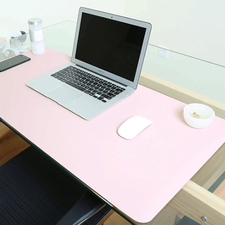Multifunction Business Double Sided PU Leather Mouse Pad Keyboard Pad Table Mat Computer Desk Mat, Size: 90 x 45cm, Size: 90 x 45cm(Black Red), Size: 90 x 45cm, Size: 90 x 45cm(Green + Silver), Size: 90 x 45cm(Blue + Yellow), Size: 90 x 45cm(Silver Grey)