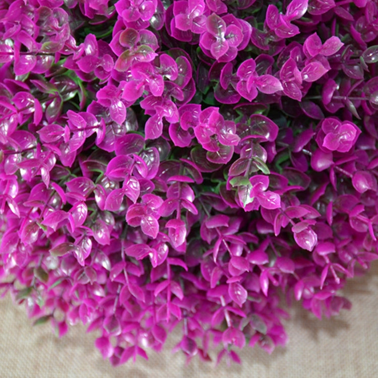Artificial Purple Eucalyptus Plant Ball Topiary Wedding Event Home Outdoor Decoration Hanging Ornament, Diameter: 11.4 inch, 11.4 inch