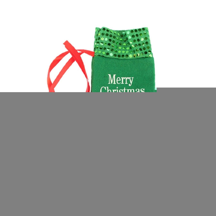 Merry Christmas Santa Claus Christmas Dinner Table Decoration Champagne Wine Bottle Bag, Santa