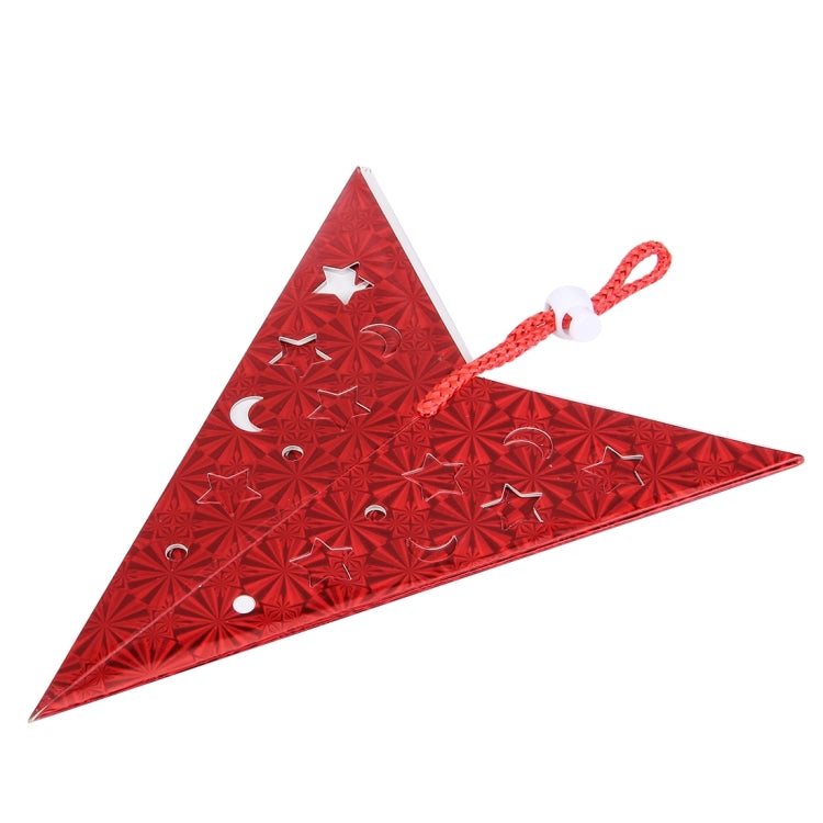 30cm Diagonal (Full Extended) Christmas Decoration 3D Holographic Paper Pentagram, Random Color Delivery, 30cm