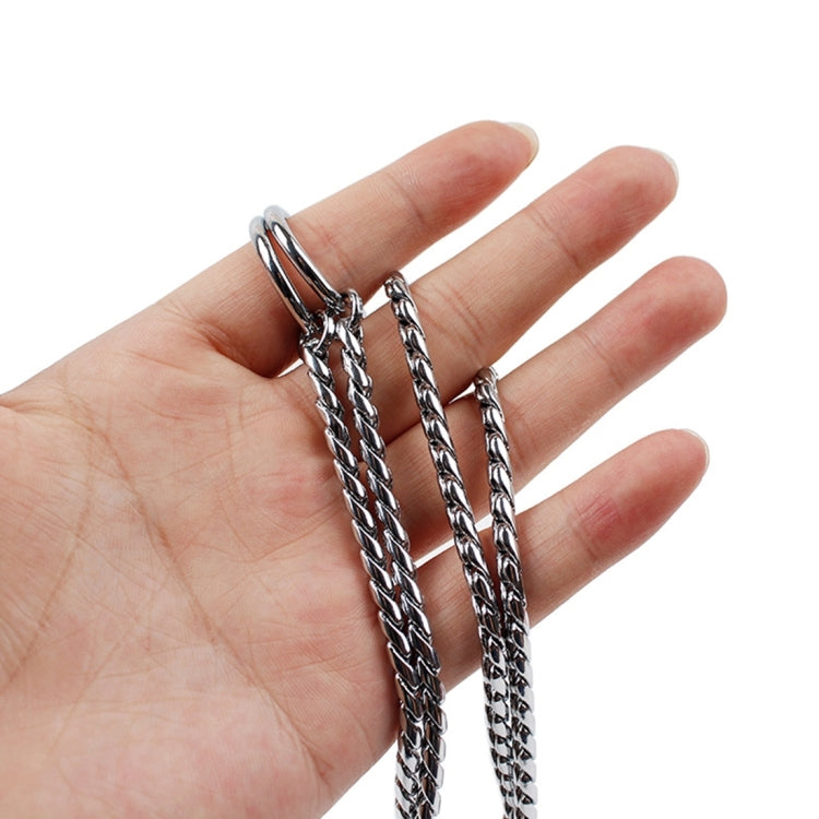50cm x 3mm Pet P Chain Pet Collars Pet Neck Strap Dog Neckband Snake Chain Dog Chain Dog Collar, 50cm x 3mm