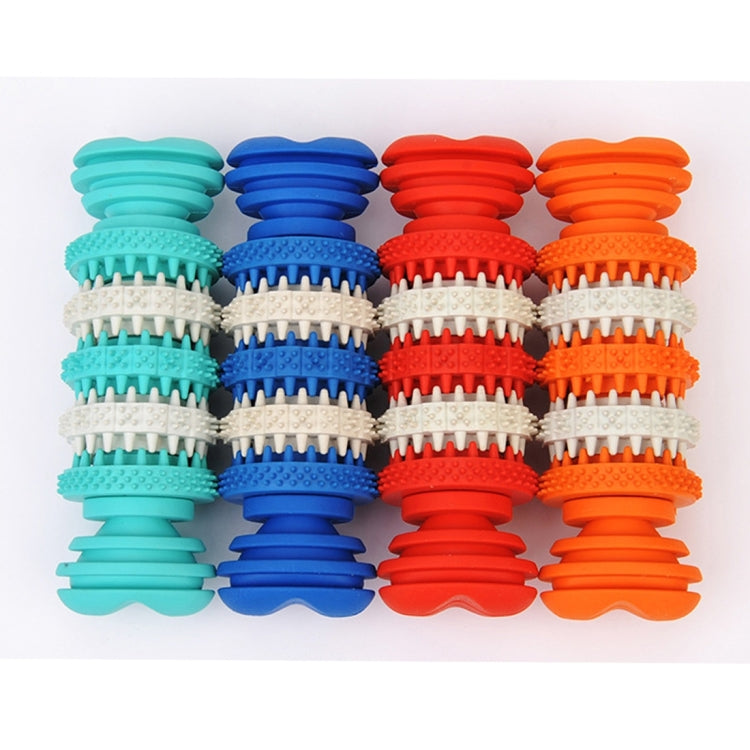 Dog Toy  for Pets Tooth Cleaning Chewing Toys of Non-Toxic Soft Rubber , Small Size,Length:12cm, 12cm Red