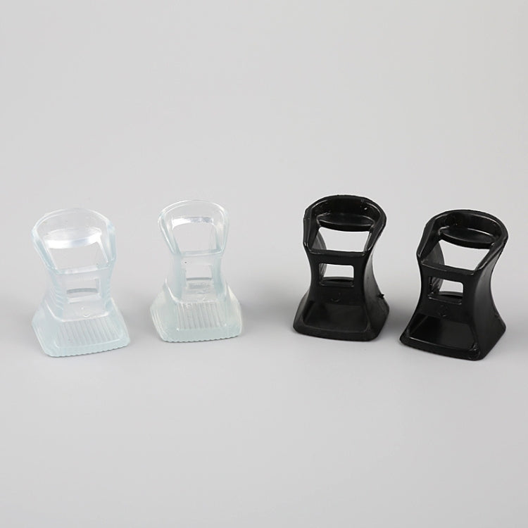 5 Pairs Hard Wearing Anti-slip PVC StoppersShoes High Heel Cover Protectors, Size: L ,Random Color Delivery, Size: L