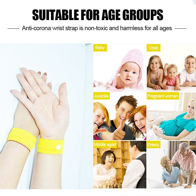 Physical Method Carsickness Prevention Antiemetic Polyester Wristband, One Pair, Pink, Green, Grey, Blue, Red, White, Yellow, Black, Orange