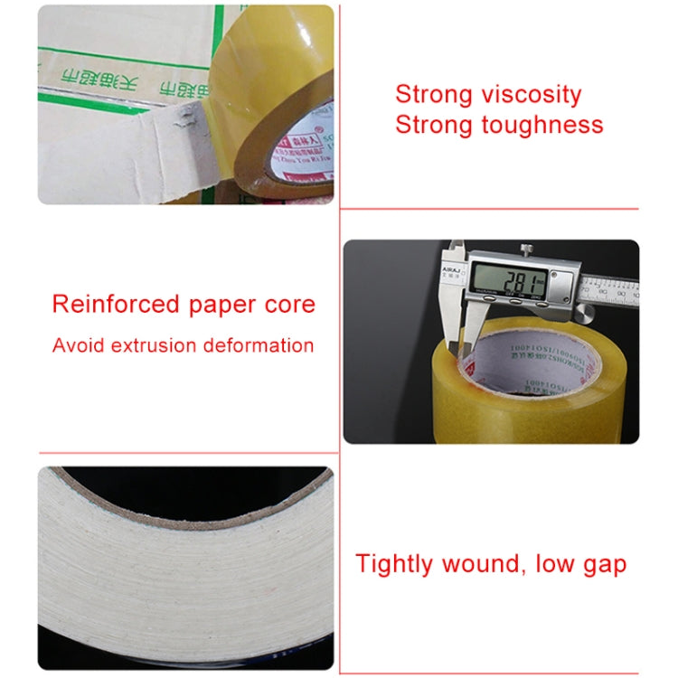 45mm Width 25mm Thickness Package Sealing Packing Tape Roll Sticker, 45mm Width 25mm Thickness (Yellow), 45mm Width 25mm Thickness (Clear White), 45mm Width 25mm Thickness  (Transparent Yellow)
