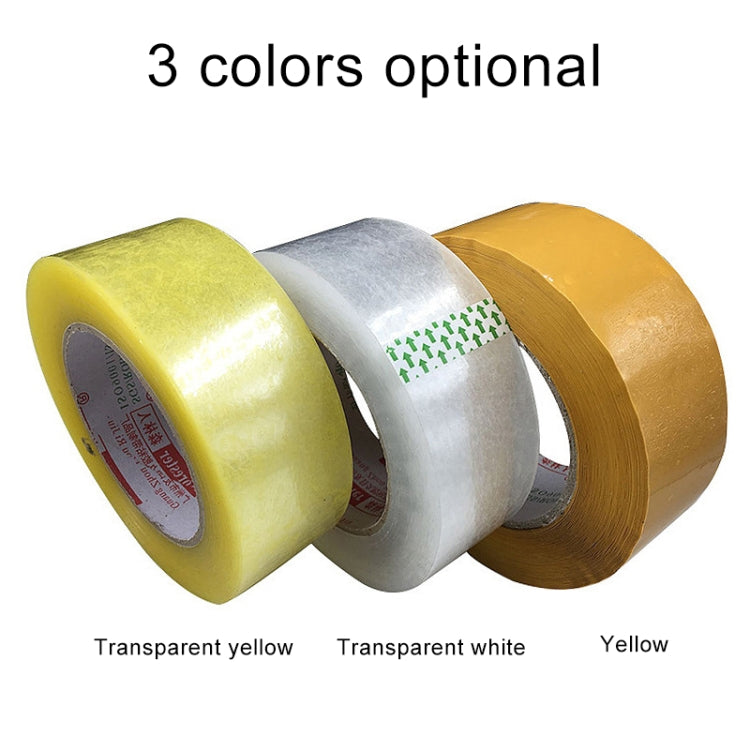45mm Width 25mm Thickness Package Sealing Packing Tape Roll Sticker, 45mm Width 25mm Thickness (Yellow), 45mm Width 25mm Thickness (Clear White), 45mm Width 25mm Thickness  (Transparent Yellow)