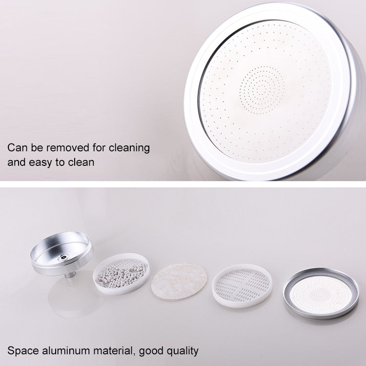 Removable and Washable 304 Stainless Steel Round Pressurized Top Spray Shower Head, Size: 118mm, Pattern D