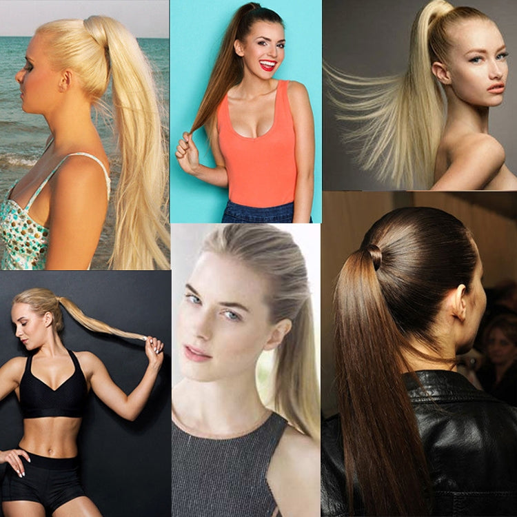 60# Invisible Seamless Bandage-style  Wig Long Straight Hair Wig Ponytail, 60#