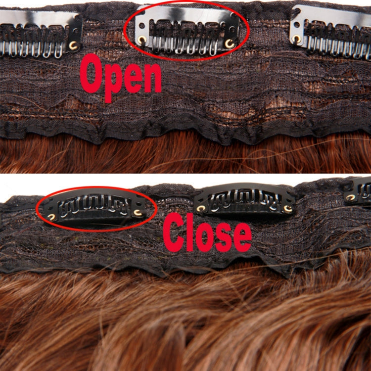 12M27# One-piece Seamless Five-clip Wig Long Straight Wig Piece, 12M27#