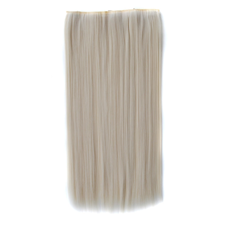 60# One-piece Seamless Five-clip Wig Long Straight Wig Piece, 60#