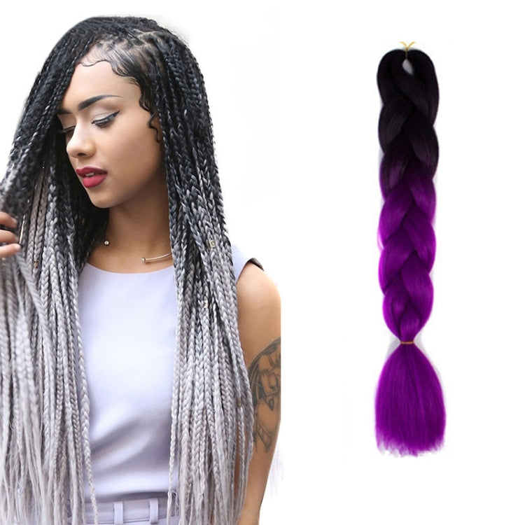 Fashion Color Gradient Individual Braid Wigs Chemical Fiber Big Braids, Length: 60cm(04 Black+Red), 04, 05, 07, 09, 10, 11, 12, 13, 14, 19, 20, 22, 23, 24, 32, 33, 39, 40, 41, 48, 52, 53, 55, 57, 58, 60