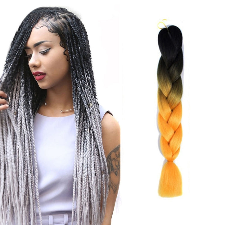 Fashion Color Gradient Individual Braid Wigs Chemical Fiber Big Braids, Length: 60cm(04 Black+Red), 04, 05, 07, 09, 10, 11, 12, 13, 14, 19, 20, 22, 23, 24, 32, 33, 39, 40, 41, 48, 52, 53, 55, 57, 58, 60