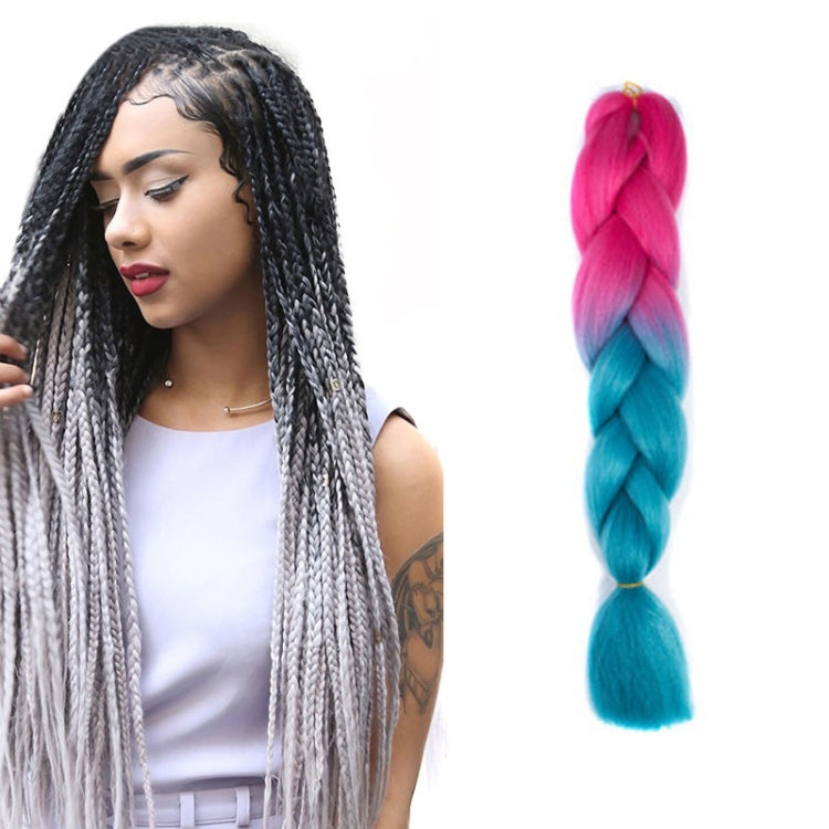 Fashion Color Gradient Individual Braid Wigs Chemical Fiber Big Braids, Length: 60cm(04 Black+Red), 04, 05, 07, 09, 10, 11, 12, 13, 14, 19, 20, 22, 23, 24, 32, 33, 39, 40, 41, 48, 52, 53, 55, 57, 58, 60
