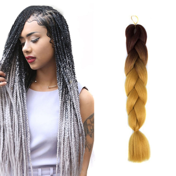 Fashion Color Gradient Individual Braid Wigs Chemical Fiber Big Braids, Length: 60cm(04 Black+Red), 04, 05, 07, 09, 10, 11, 12, 13, 14, 19, 20, 22, 23, 24, 32, 33, 39, 40, 41, 48, 52, 53, 55, 57, 58, 60