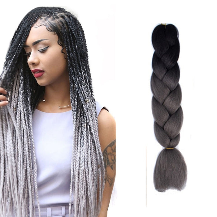 Fashion Color Gradient Individual Braid Wigs Chemical Fiber Big Braids, Length: 60cm(04 Black+Red), 04, 05, 07, 09, 10, 11, 12, 13, 14, 19, 20, 22, 23, 24, 32, 33, 39, 40, 41, 48, 52, 53, 55, 57, 58, 60
