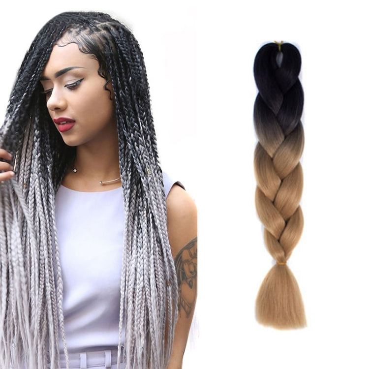 Fashion Color Gradient Individual Braid Wigs Chemical Fiber Big Braids, Length: 60cm(04 Black+Red), 04, 05, 07, 09, 10, 11, 12, 13, 14, 19, 20, 22, 23, 24, 32, 33, 39, 40, 41, 48, 52, 53, 55, 57, 58, 60