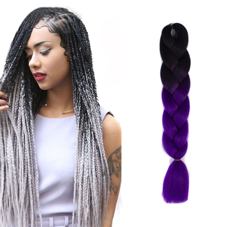 Fashion Color Gradient Individual Braid Wigs Chemical Fiber Big Braids, Length: 60cm(04 Black+Red), 04, 05, 07, 09, 10, 11, 12, 13, 14, 19, 20, 22, 23, 24, 32, 33, 39, 40, 41, 48, 52, 53, 55, 57, 58, 60