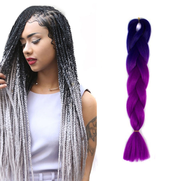 Fashion Color Gradient Individual Braid Wigs Chemical Fiber Big Braids, Length: 60cm(04 Black+Red), 04, 05, 07, 09, 10, 11, 12, 13, 14, 19, 20, 22, 23, 24, 32, 33, 39, 40, 41, 48, 52, 53, 55, 57, 58, 60