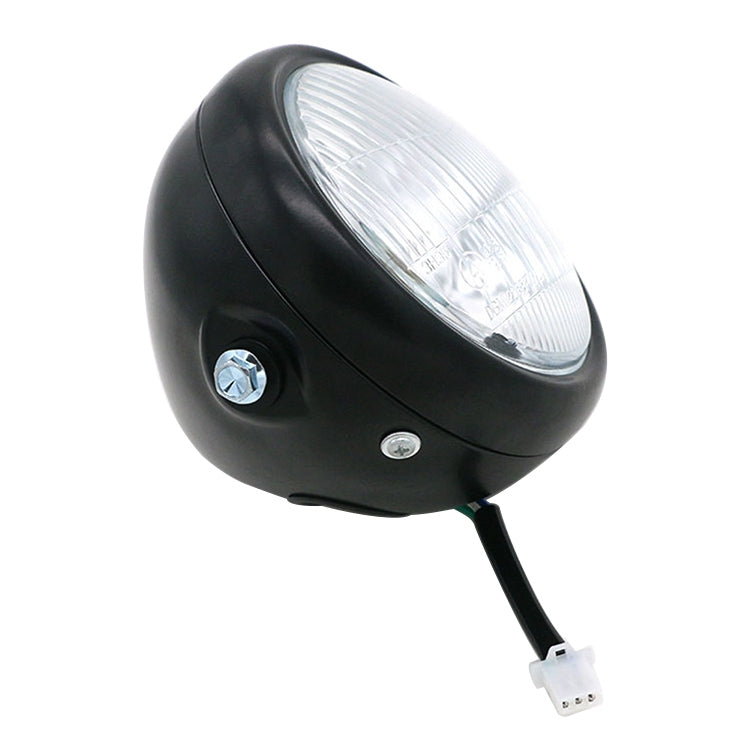 5.75 inch Motorcycle Black Shell Retro Lamp LED Headlight Modification Accessories for CG125 / GN125, Black Shell Retro Lamp