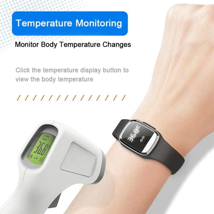 M20 Outdoor Ultrasonic Wave Mosquito Repellent Wristband with Clock & Body Temperature Test, M20 (White), M20 (Black), M20 (Pink)