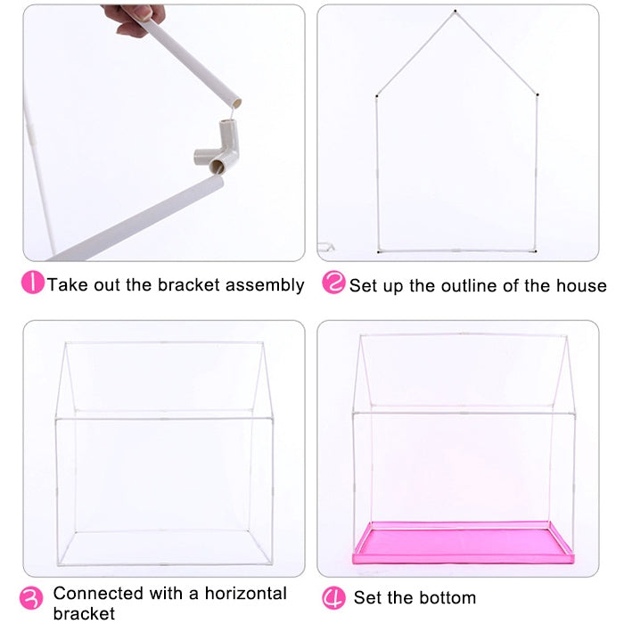 Household Children Printing Play Tent Small Game House, with 50 Ocean Balls, with 50 Ocean Balls (Black White), with 50 Ocean Balls (Pink), with 50 Ocean Balls (Green), with 50 Ocean Balls (Light Pink)