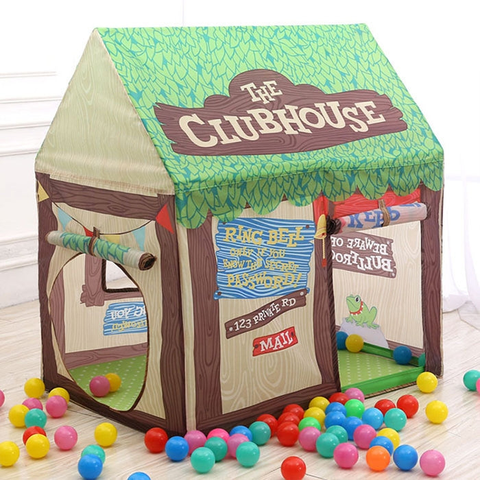 Household Children Printing Play Tent Small Game House, (Pink), (Green), (Light Pink), (Black White)