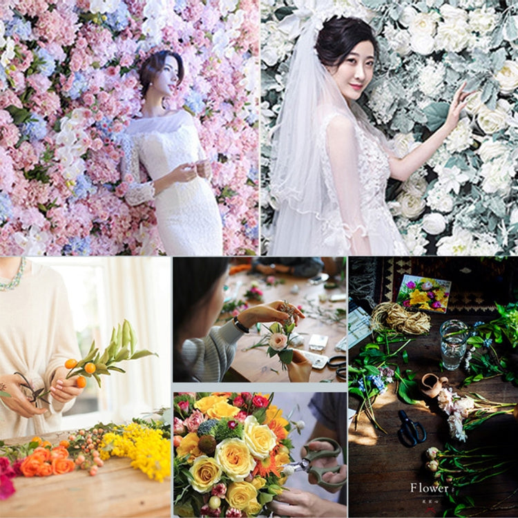 Blooming Rose Peony Hydrangea Artificial Encryption Flower DIY Wedding Wall Decoration Photo Background, Size: 60cm x 40cm, 60x40cm(Purple and Champagne), 60x40cm(Green and White), 60x40cm(Purple), 60x40cm(Red), 60x40cm(Pink), 60x40cm(Blue and White)  ...