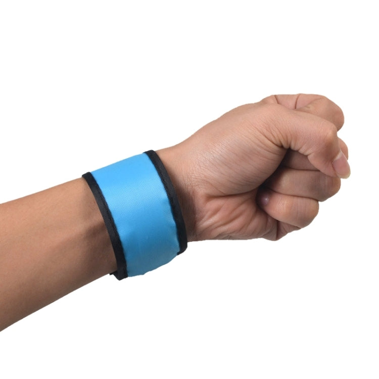LED Luminous Slap Pat Circle Outdoors sports Wristband, Large, Size:35*4cm, 35x4cm Blue