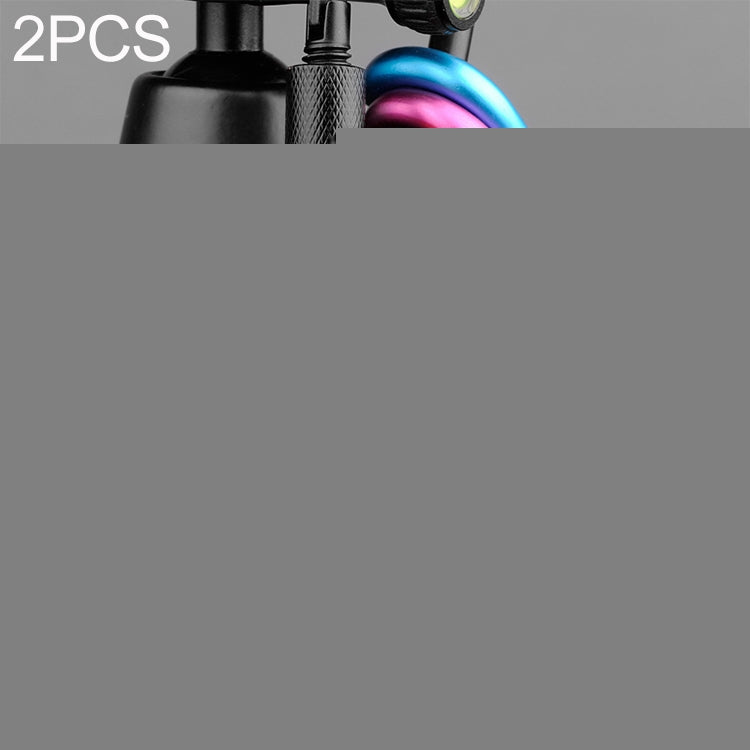 2 PCS D Shape Multi-function Outdoor Aluminium Alloy Mountaineering Buckle Lock, Random Color Delivery, 2PCS Random Color