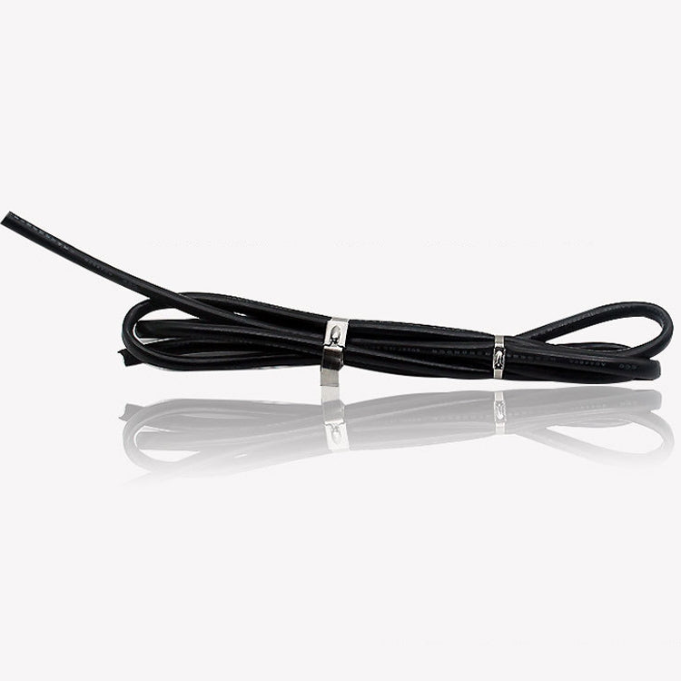 100 PCS 4.6x150mm Stainless Steel Metal Cable Ties Tie Zip Wrap Exhaust Heat Straps Induction Pipe, 4.6x150mm