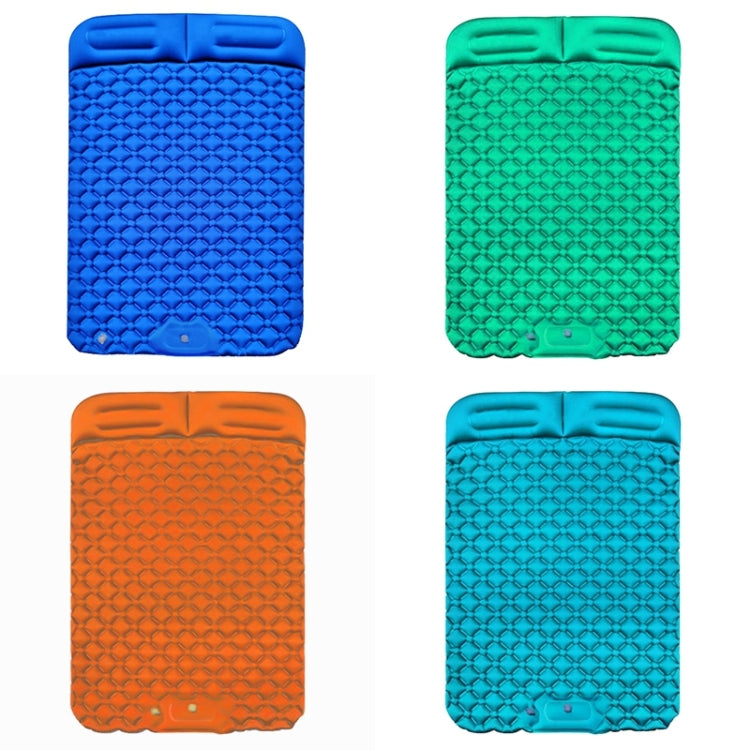 Outdoor Camping Foot-step Automatic Inflatable Cushion Portable TPU Inflatable Double Bed, Size: 195 x 119 x 16cm, Foot-step Emerald, Foot-step Peacock Blue, Foot-step Dark Blue, Foot-step Orange