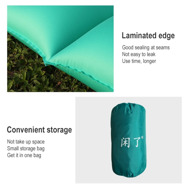Outdoor Camping Foot-step Automatic Inflatable Cushion Portable TPU Inflatable Double Bed, Size: 195 x 119 x 16cm, Foot-step Emerald, Foot-step Peacock Blue, Foot-step Dark Blue, Foot-step Orange