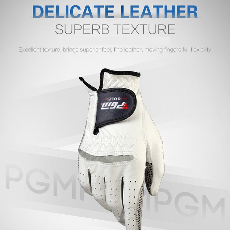 PGM Left Hand Sheepskin Anti-slip Particle Golf Men Gloves, Size: 26#, Size: 26#
