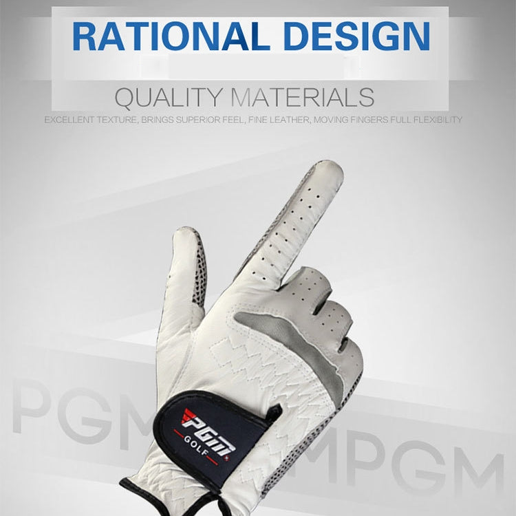 PGM Left Hand Sheepskin Anti-slip Particle Golf Men Gloves, Size: 27#, Size: 27#