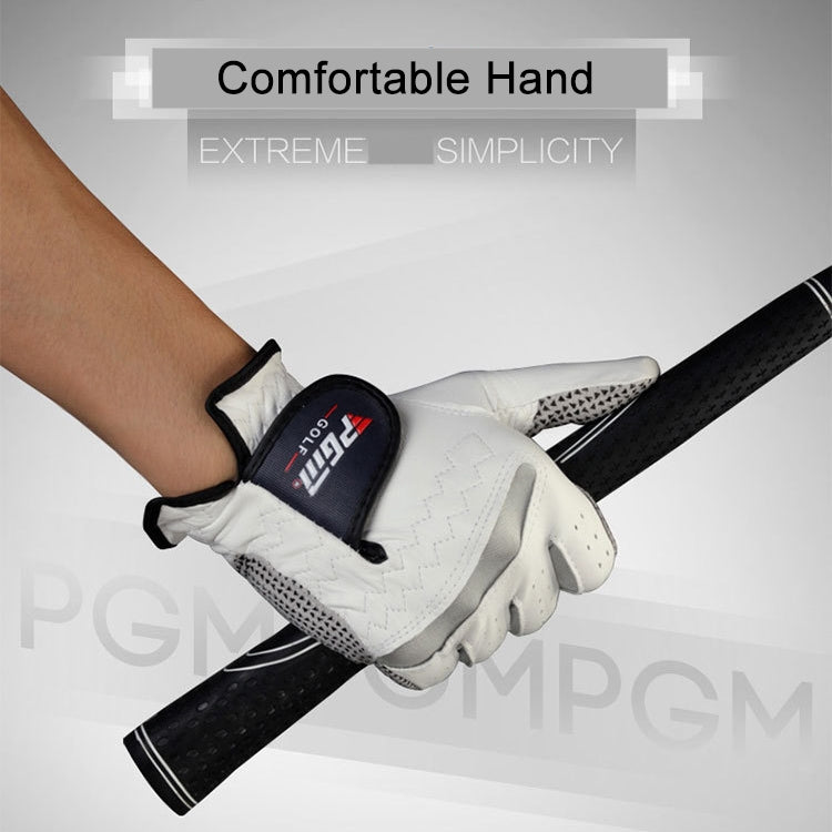 PGM Left Hand Sheepskin Anti-slip Particle Golf Men Gloves, Size: 27#, Size: 27#