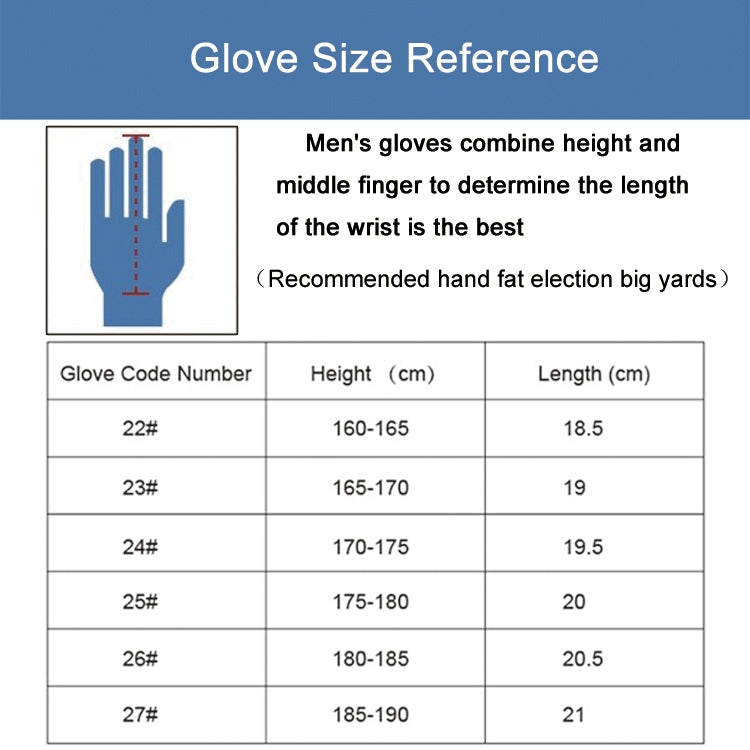 PGM Right Hand Sheepskin Anti-slip Particle Golf Men Gloves, Size: 23#, Size: 23#