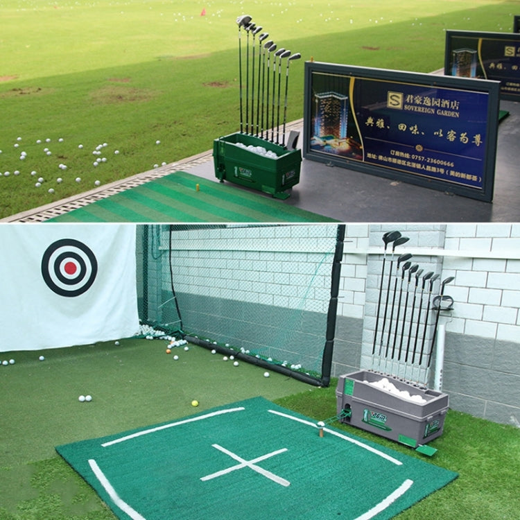 PGM Golf Ball Dispenser Automatic Tee Up Machine with Club Rack, Size: 62x32x32cm, 62x32x32cm Green, 62x32x32cm Grey