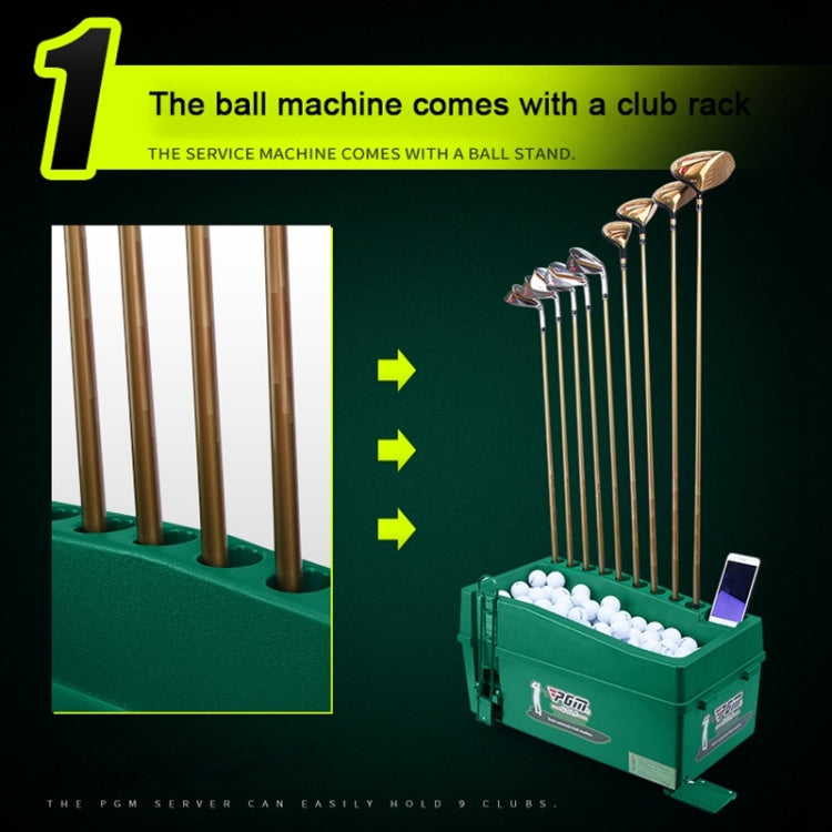PGM Golf Ball Dispenser Automatic Tee Up Machine with Club Rack, Size: 62x32x32cm, 62x32x32cm Green, 62x32x32cm Grey