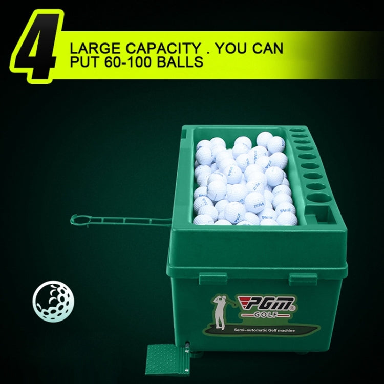 PGM Golf Ball Dispenser Automatic Tee Up Machine with Club Rack, Size: 62x32x32cm, 62x32x32cm Green, 62x32x32cm Grey