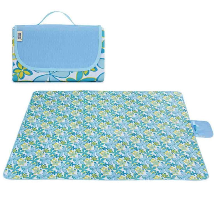 Portable Outdoor Widen Camping Mat Waterproof Oxford Cloth Foldable Lawn Moisture-proof Mat, Size: 145*80cm, Random Color and Style Delivery, Size: 145x80cm