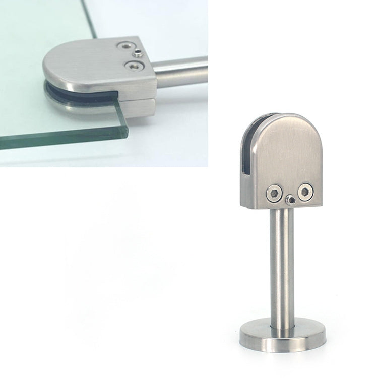 201 Stainless Steel Glass Fish Mouth Support Rod Fixing Clip with 14x80mm Rod, Specification: XL, XL, with 14x80mm Rod