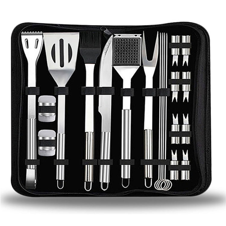 20 in 1 Outdoor Tableware Set Camping Barbecue Tableware Picnic Tool Set, 20 in 1