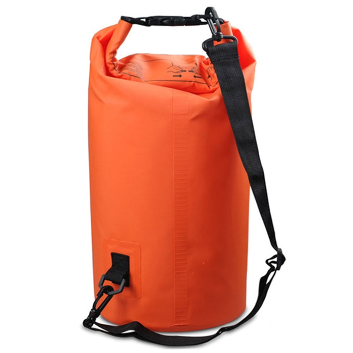 Outdoor Waterproof Single Shoulder Bag Dry Sack PVC Barrel Bag, Capacity: 5L, Capacity: 5L (Black), Capacity: 5L (Dark Blue), Capacity: 5L (Orange), Capacity: 5L (Pink), Capacity: 5L (Green), Capacity: 5L (Sky Blue), Capacity: 5L (Yellow)