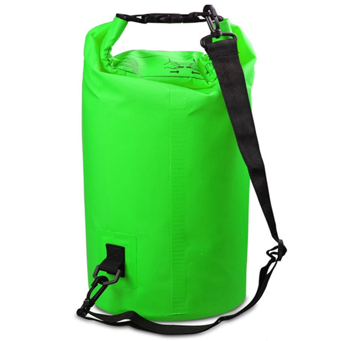 Outdoor Waterproof Single Shoulder Bag Dry Sack PVC Barrel Bag, Capacity: 5L, Capacity: 5L (Black), Capacity: 5L (Dark Blue), Capacity: 5L (Orange), Capacity: 5L (Pink), Capacity: 5L (Green), Capacity: 5L (Sky Blue), Capacity: 5L (Yellow)