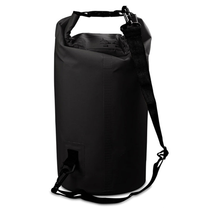 Outdoor Waterproof Single Shoulder Bag Dry Sack PVC Barrel Bag, Capacity: 10L, Capacity: 10L (Pink), Capacity: 10L (Black), Capacity: 10L (Dark Blue), Capacity: 10L (Orange), Capacity: 10L (Green), Capacity: 10L (Sky Blue), Capacity: 10L (Yellow)