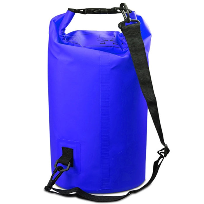 Outdoor Waterproof Single Shoulder Bag Dry Sack PVC Barrel Bag, Capacity: 10L, Capacity: 10L (Pink), Capacity: 10L (Black), Capacity: 10L (Dark Blue), Capacity: 10L (Orange), Capacity: 10L (Green), Capacity: 10L (Sky Blue), Capacity: 10L (Yellow)