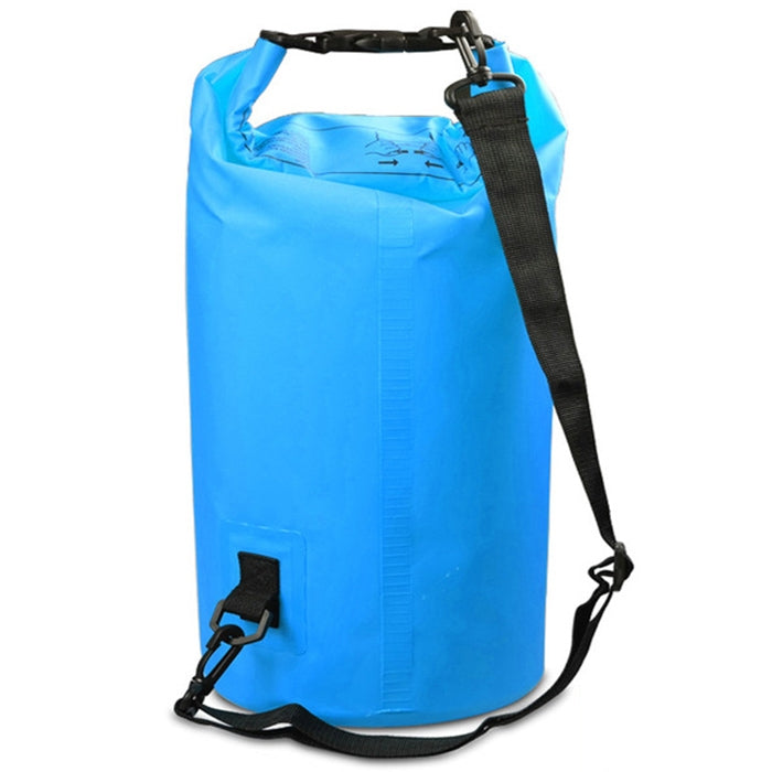 Outdoor Waterproof Single Shoulder Bag Dry Sack PVC Barrel Bag, Capacity: 10L, Capacity: 10L (Pink), Capacity: 10L (Black), Capacity: 10L (Dark Blue), Capacity: 10L (Orange), Capacity: 10L (Green), Capacity: 10L (Sky Blue), Capacity: 10L (Yellow)