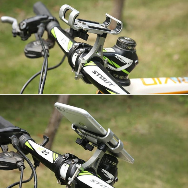 Universal Non-rotatable Aluminum Alloy Fixing Frame Motorcycle Bicycle Mobile Phone Holder