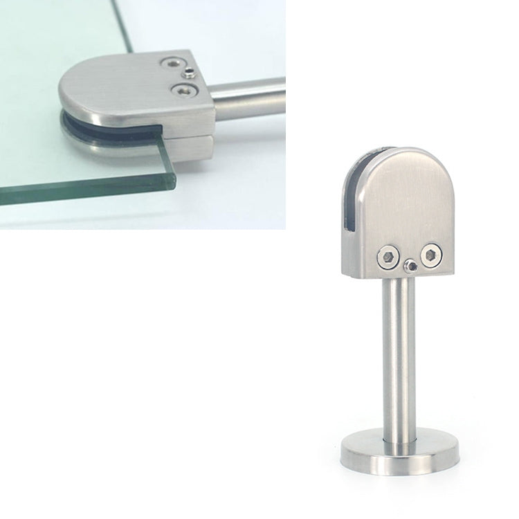 304 Stainless Steel Glass Fish Mouth Support Rod Fixing Clip with 14x40mm Rod, Specification: M, M, with 14x40mm Rod