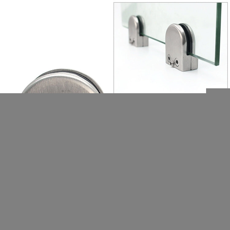 15-20mm Concave Curved Bottom Matte Polished 201 Stainless Steel Fixed Clip Railing Glass Wood Layer Board Clamp Bracket, 15-20mm, Curved Bottom, 201 Stainless Steel